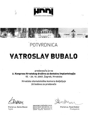 Congress Presentations and Certificates 15