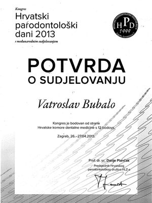 Congress Presentations and Certificates 7