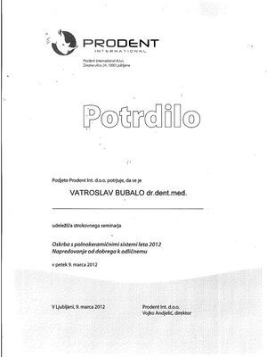 Congress Presentations and Certificates 10