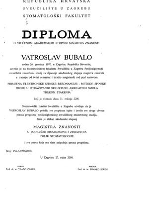 Academic Credentials 2